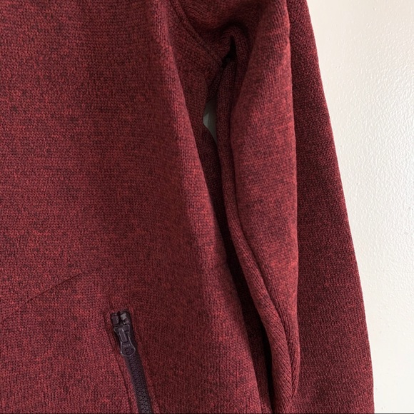 Goodfellow & Co Burgundy Zip-Up Fleece Jacket NWT - Picture 5 of 8